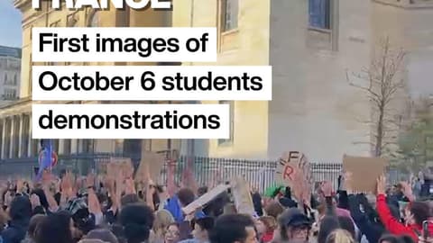 Student protests: First images from demonstrations in Paris