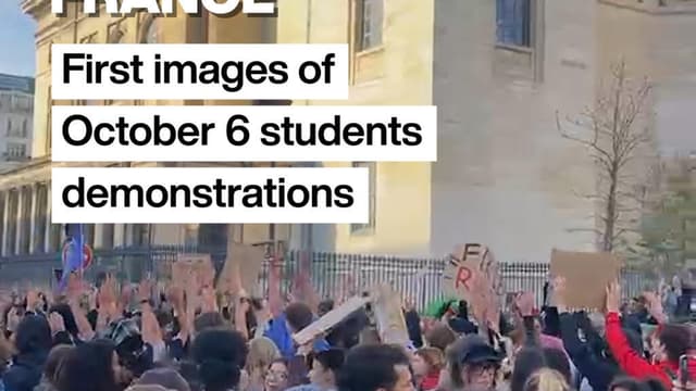 Student protests: First images from demonstrations in Paris