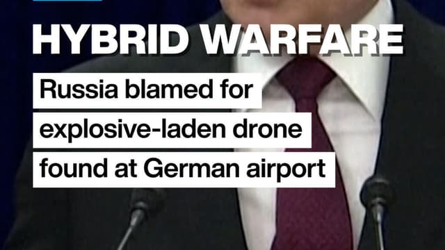 Russia blamed for explosive-laden drone found at German airport
