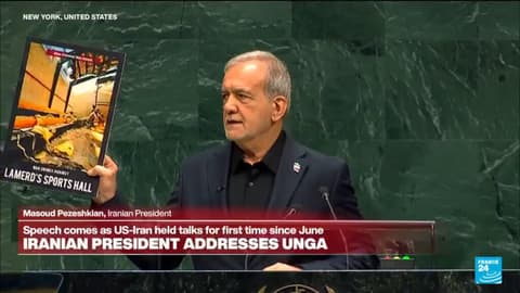 REPLAY: Iranian President Pezeshkian adresses UNGA