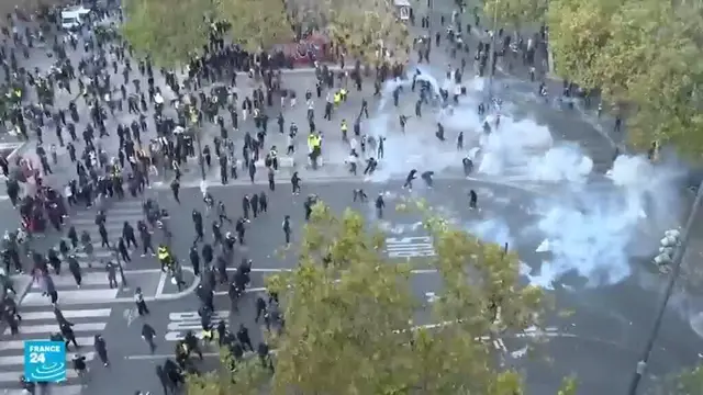 نشر 70 ألف عنصر.. تعبئة أمنية غير مسبوقة في فرنسا تحسباً ليوم احتجاجي جديد
