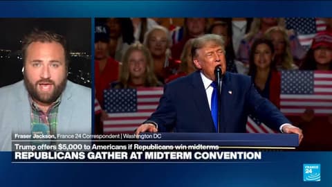 Trump highlights his own record at midterm Republican convention