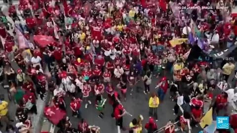 Thousands rally in support of Brazil's Lula as election campaigning heats up