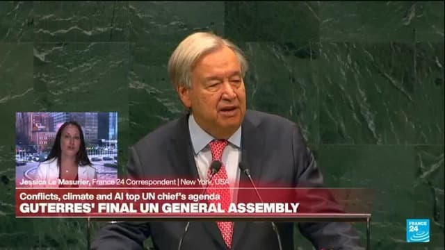 Guterres delivers 'message to superpowers' in last UN General Assembly speech