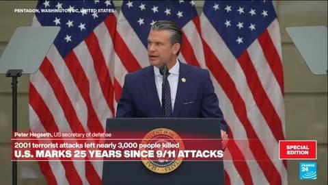 REPLAY: Hegseth warns of 'Islamist threat' at 9/11 25th anniversary commemorations