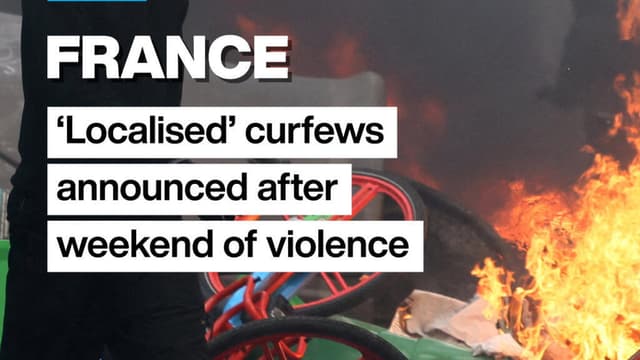 France: ‘localised’ curfews announced after weekend of violence