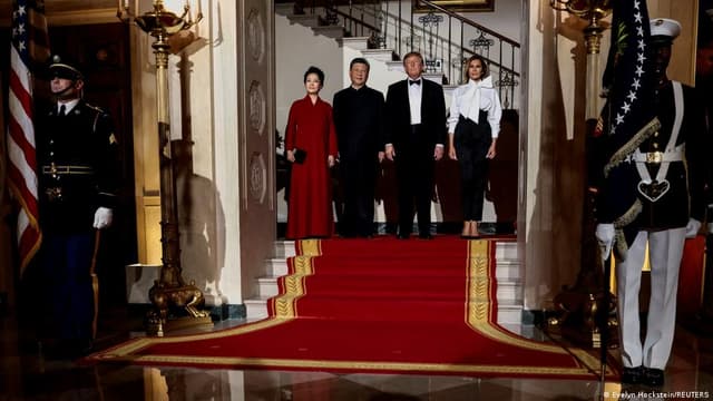 Donald Trump hosts Xi Jinping for state dinner with tech titans. Follow live.