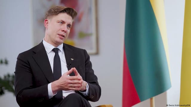 'Lithuanian skies are NATO skies': DW interview with Lithuania's prime minister Mindaugas Sinkevicius