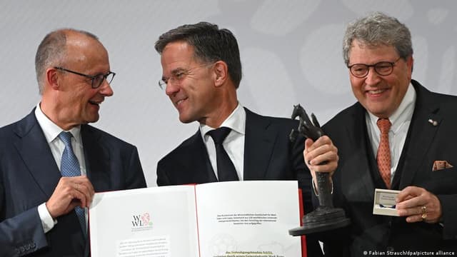 Germany news: Merz lauds NATO with Westphalian Peace Prize