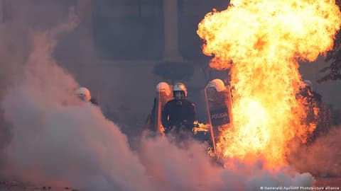Albania's Prime Minister Edi Rama ignores calls to resign amid violent clashes