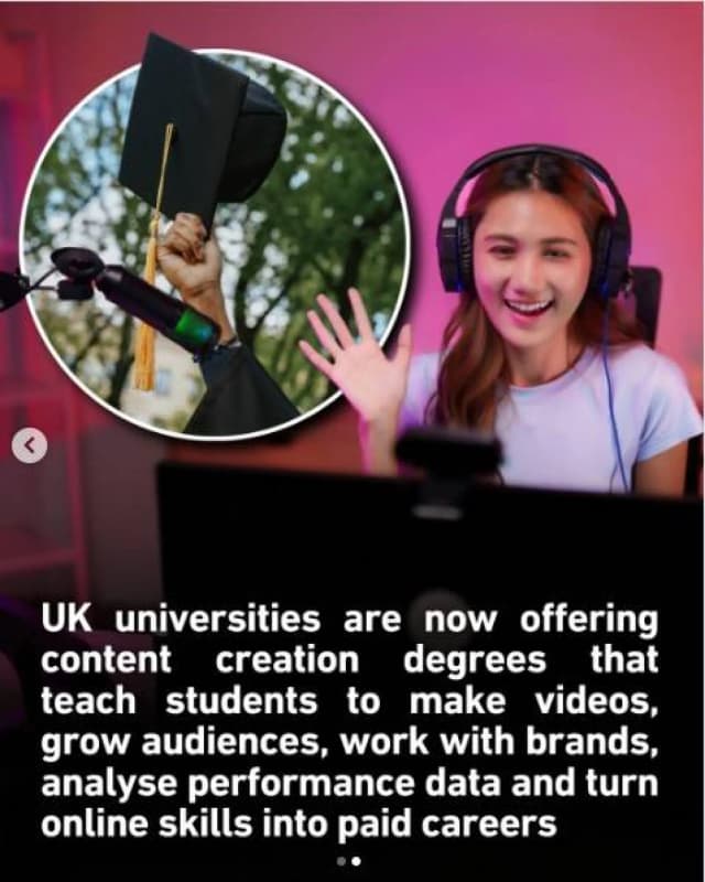 حين تصبح صناعة المحتوى تخصصاً جامعياً