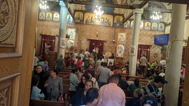 القبض على متهم بإشعال حريق في كنيسة بالجيزة
