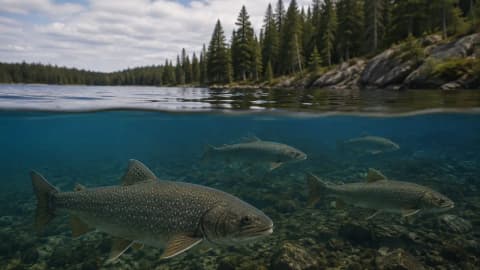 Scientists acidified an Ontario lake for 17 years; decades later, trout remain below half their former level