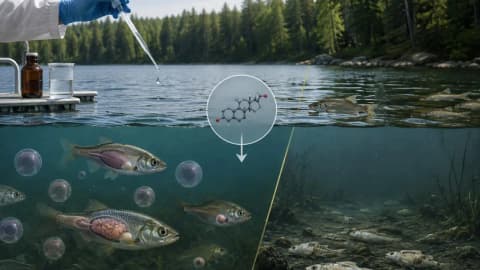 In 2001, synthetic estrogen was added to an Ontario lake; its minnow population collapsed after 2 seasons