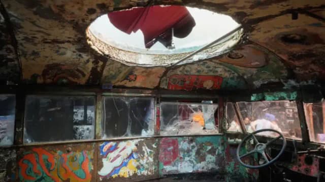 60 years on, Ken Kesey’s psychedelic Furthur bus returns to San Francisco for restoration