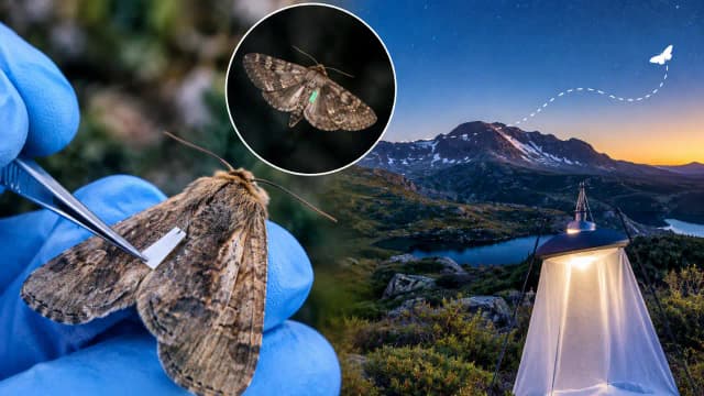 Scientists tagged 14,000 endangered moths with paint and glue; none turned up, and that may be good news