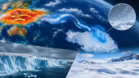 Antarctica gained 695 billion tons in 2021-23 as tropical warmth drove heavy snowfall