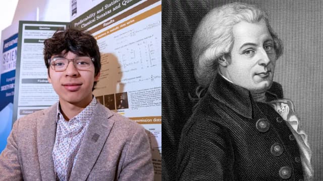 Mozart's melodies were less predictable, teen finds
