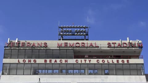 In 1950, Long Beach opened Veterans Memorial Stadium; sold to its city college for $1 in 1987