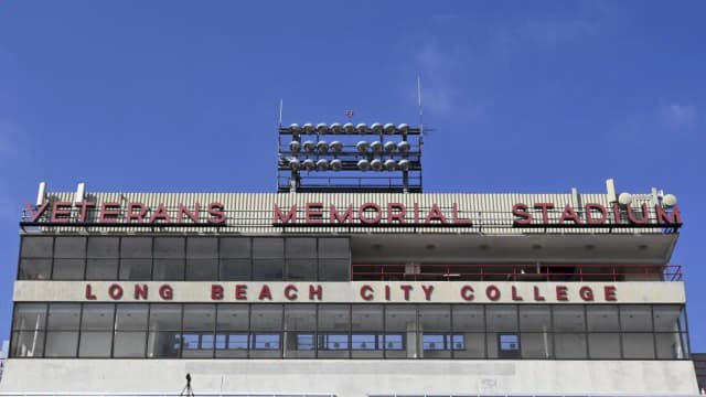 In 1950, Long Beach opened Veterans Memorial Stadium; sold to its city college for $1 in 1987