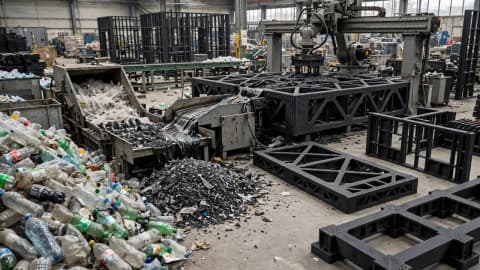 MIT scientists developed a way to turn discarded plastic into strong building materials