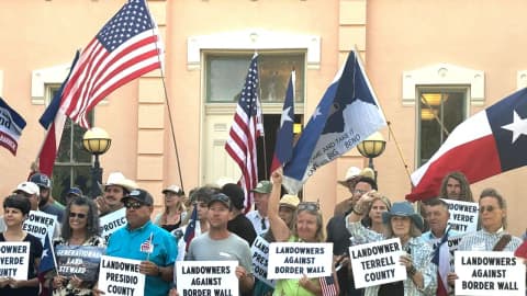 Lawsuit Seeks To Halt Border Work: Texas ranchers sue Trump plan; say Big Bend crossings are minimal