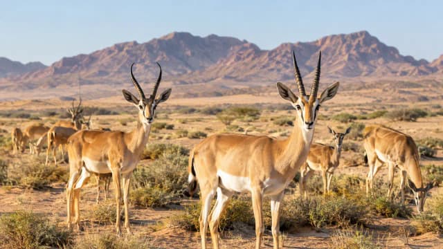 Saudi Arabia released 313 gazelles and 20 years later both species thrived