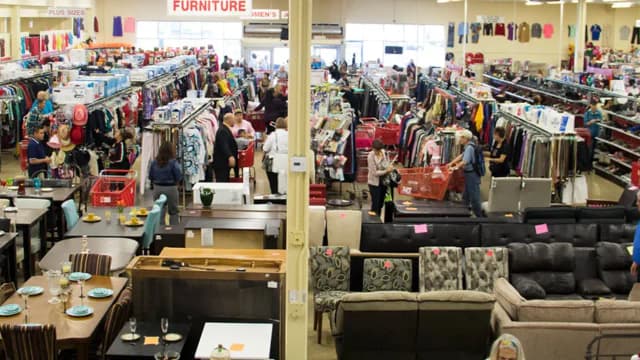 An Illinois thrift store has collected more than 100,000 donated items and runs with 200 volunteers