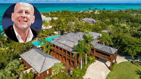 In 2000, Bruce Willis bought 7.3 acres on Parrot Cay; over four years he built three homes