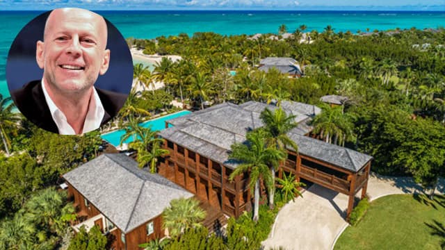 In 2000, Bruce Willis bought 7.3 acres on Parrot Cay; over four years he built three homes