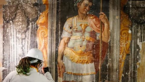 Nuns painted over Rome’s risqué frescoes for 300 years; restorers are now uncovering them