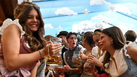 Women in Munich Oktoberfest given free shorts to prevent upskirting