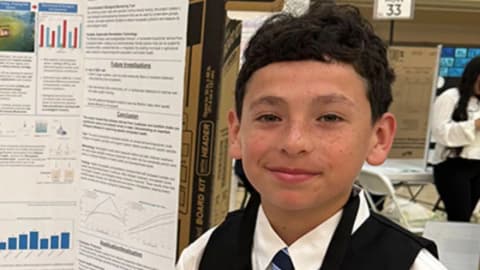 Meet Nathan, the Texas seventh-grader who turned shellfish waste into a water-cleaning project