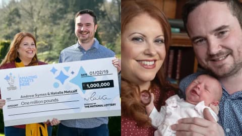 Pregnant mum won £1m lottery, then welcomed her baby four days later