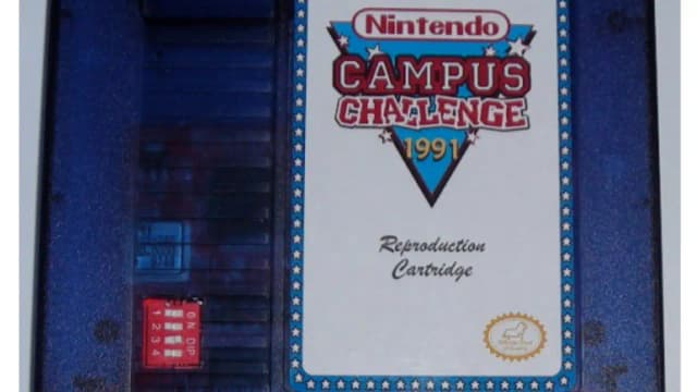 Nintendo destroyed its 1991 Campus Challenge cartridges; one surfaced at a 2006 garage sale, sold for $20,100