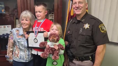 Children Honoured For Bravery: 5-year-old leads sister to safety; officials hail response