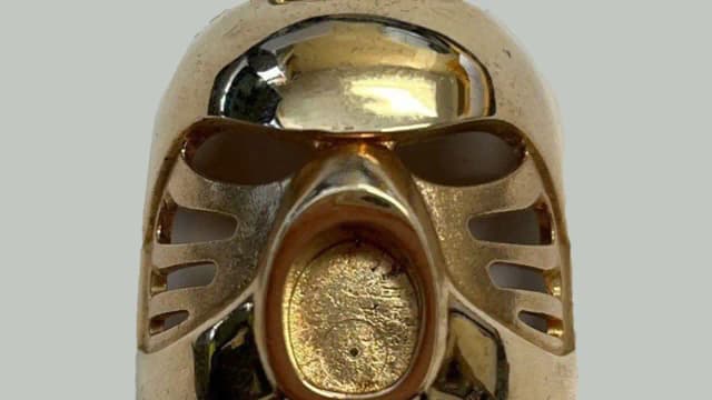 Rare gold LEGO mask found in donated jewellery bag sold for $18,101