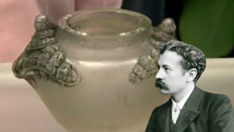 She bought a glass vase for £1 at Scottish car-boot sale, used it as a plant pot; it sold for £32,450