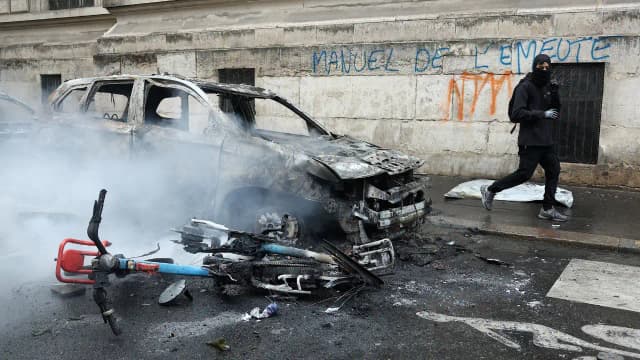 Watch: Burning e-bikes turned into bonfires as France reels from violent protests