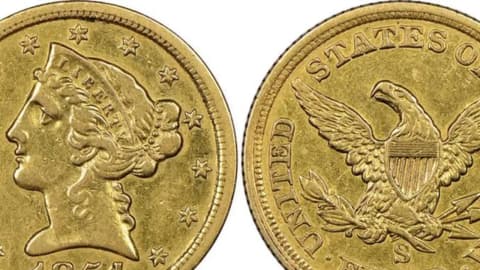1867 gold coin found in Texas closet sells for $97,600 after 159 years in a family’s possession