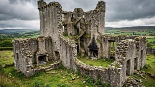 Scottish castle built in 1584 with original fireplaces and staircases listed for £120,000