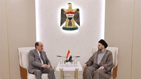 الحكيم والمالكي يؤكدان دعمهما لمسارات حصر السلاح بيد الدولة