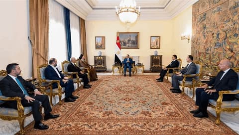 الحكيم يبحث مع السيسي تطورات العراق والمنطقة وملف السلاح والعلاقات الثنائية