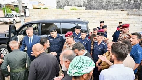 وفد رفيع من مكافحة الإرهاب يزور مجلسَي عزاء شهيدين في كركوك