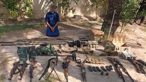 الاطاحة بإرهابي وضبط أسلحة واعتدة في ديالى