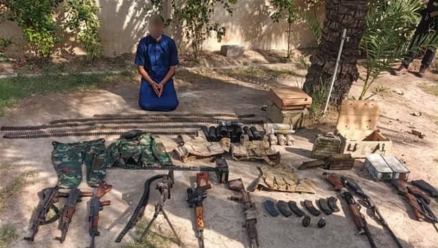 الاطاحة بإرهابي وضبط أسلحة واعتدة في ديالى