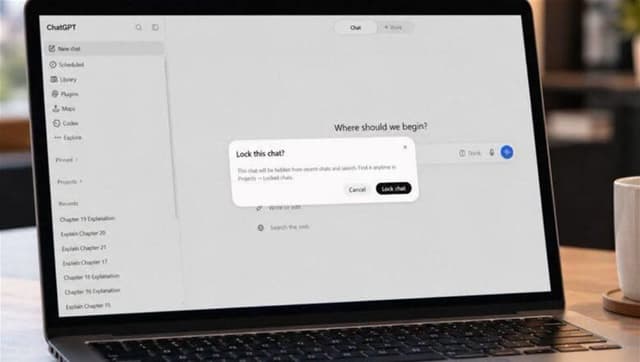 ميزة جديدة في ChatGPT تتيح قفل المحادثات الحساسة برمز PIN