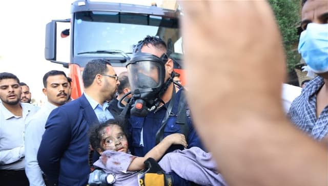 رجل يرمي طفلته من الطابق الثالث لانقاذها من حريق.. هذا ما حصل في كربلاء