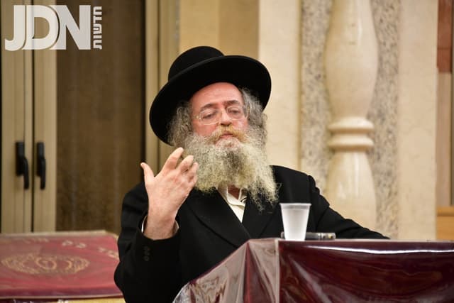הגרי"ד אלתר בשיחה לקראת יום הדין בהיכל הכולל 'חסדי ישעי'