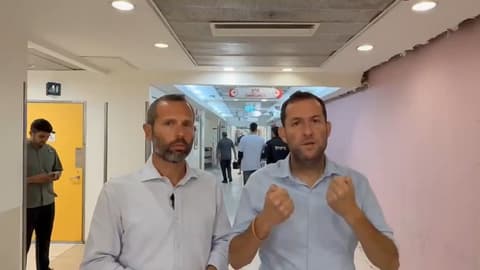 יוסי דגן וישראל גנץ בבית החולים: "דורשים מהממשלה תגובה נחושה"
